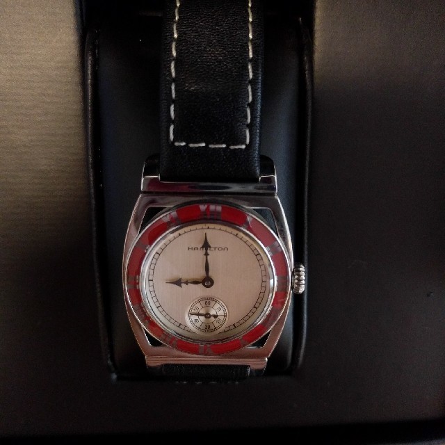人気大割引 Hamilton ※ぺぽるしぇ※　HAMILTON　腕時計　80周年記念バイピング腕時計 - 腕時計(アナログ)