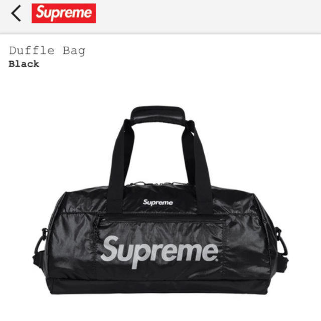 Supreme Duffle Bag 17fw 17aw ダッフル ボストン色Black