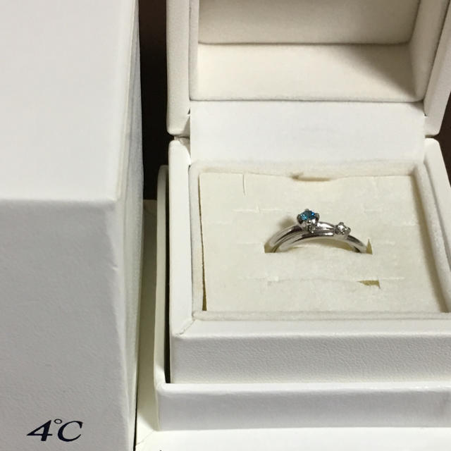4℃(ヨンドシー)の4℃ pt950 ダイヤの二連リング レディースのアクセサリー(リング(指輪))の商品写真