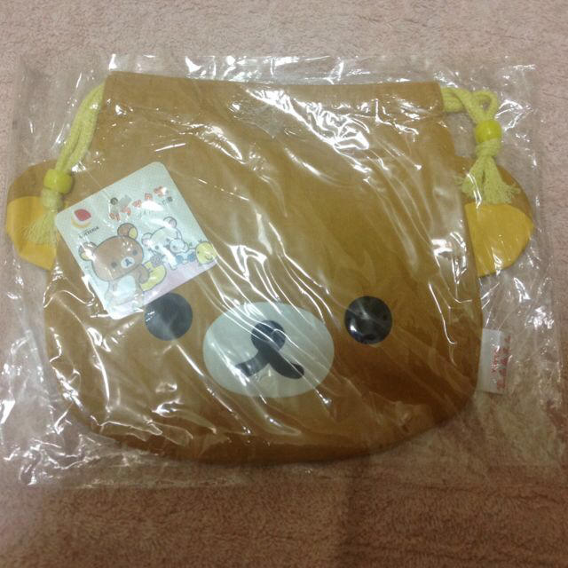 リラックマ×ロッテリア 3thアニバ巾着 レディースのファッション小物(ポーチ)の商品写真