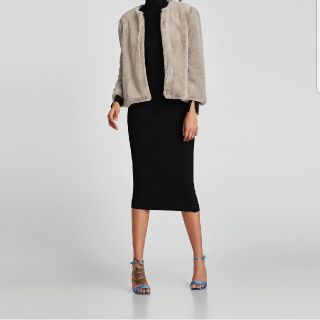 ザラ(ZARA)の【新品・タグ付】 ZARA フェイクファーボレロ(毛皮/ファーコート)