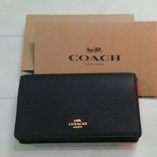 コーチ(COACH)のCOACH　ウォレットショルダー　黒　新品(ショルダーバッグ)