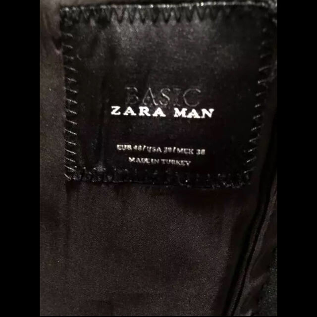 ZARA(ザラ)のZARA MAN BLACK JACKET メンズのジャケット/アウター(テーラードジャケット)の商品写真