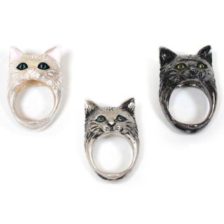 ミルク(MILK)の✩週末まで値下げ✩MILK BABY CAT ring ブラック (リング(指輪))