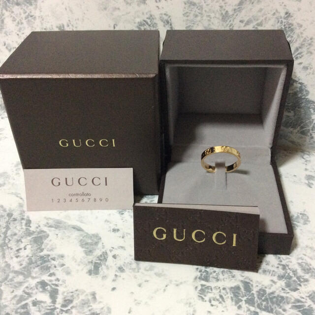 Gucci(グッチ)の正規品/美品/GUCCI/ICON RING/K18/#20/¥97,200 メンズのアクセサリー(リング(指輪))の商品写真