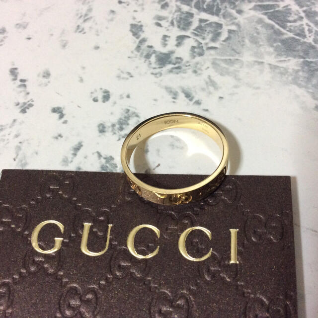 Gucci(グッチ)の正規品/美品/GUCCI/ICON RING/K18/#20/¥97,200 メンズのアクセサリー(リング(指輪))の商品写真