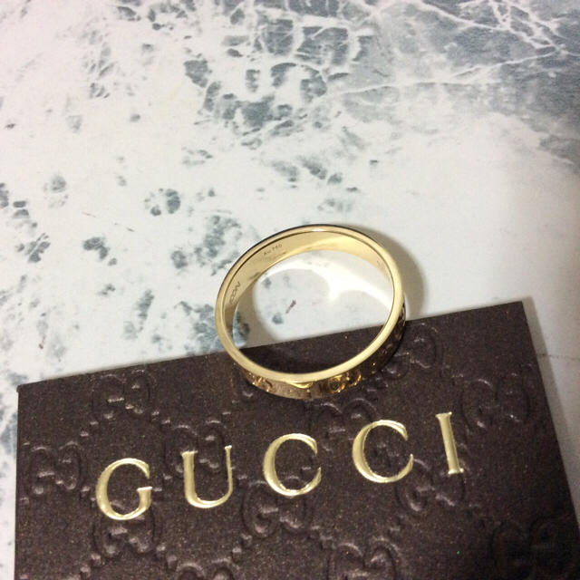 Gucci(グッチ)の正規品/美品/GUCCI/ICON RING/K18/#20/¥97,200 メンズのアクセサリー(リング(指輪))の商品写真