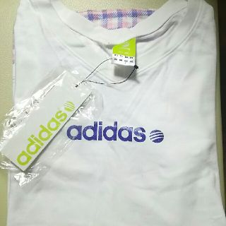 アディダス(adidas)のkiku樣専用【新品未使用】adidasのﾚﾃﾞｨｰｽ長袖Tシャツq(^-^q)(シャツ/ブラウス(長袖/七分))