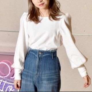 ダブルクローゼット(w closet)のダブルクローゼット パワーショルダー  プルオーバー カットソー(カットソー(長袖/七分))