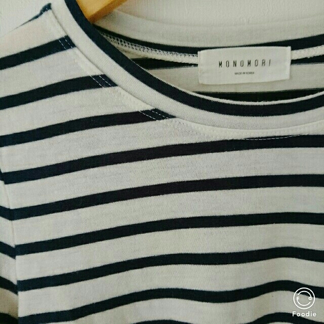 dholic(ディーホリック)のボーダーTシャツ dholic 韓国ファッション レディースのトップス(シャツ/ブラウス(長袖/七分))の商品写真