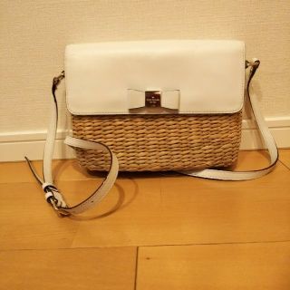 ケイトスペードニューヨーク(kate spade new york)の大幅値下げ★美品 kate spade かごバッグ ショルダーバッグ(かごバッグ/ストローバッグ)