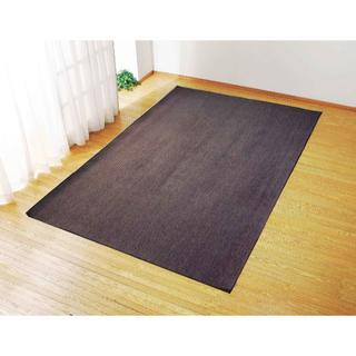 絨毯　144×185　長方形　センターラグ　中敷　日本製　ブラウン(ラグ)