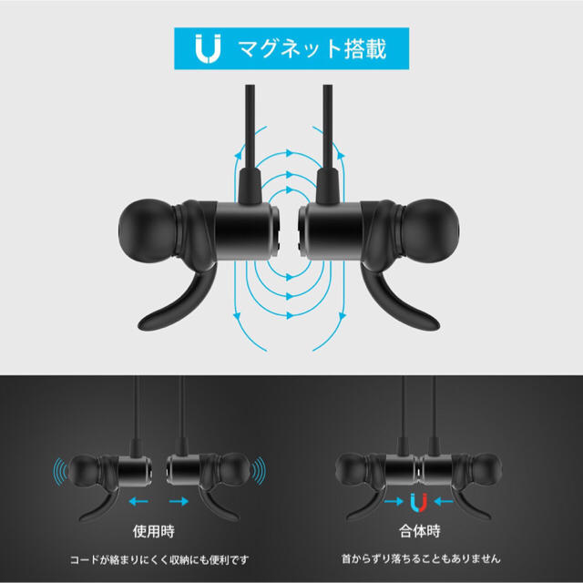 【Bluetoothイヤホン】未使用品 スマホ/家電/カメラのオーディオ機器(ヘッドフォン/イヤフォン)の商品写真