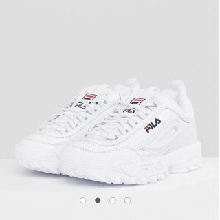 フィラ(FILA)のFILA Disruptor フィラ/ディスラプター 厚底 white 白(スニーカー)