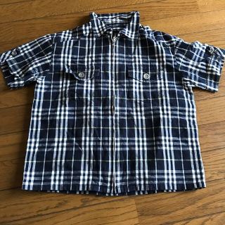 バーバリー(BURBERRY)のバーバリー 110 ブロックチェック ジップ ジャケット 値下げ(ジャケット/上着)