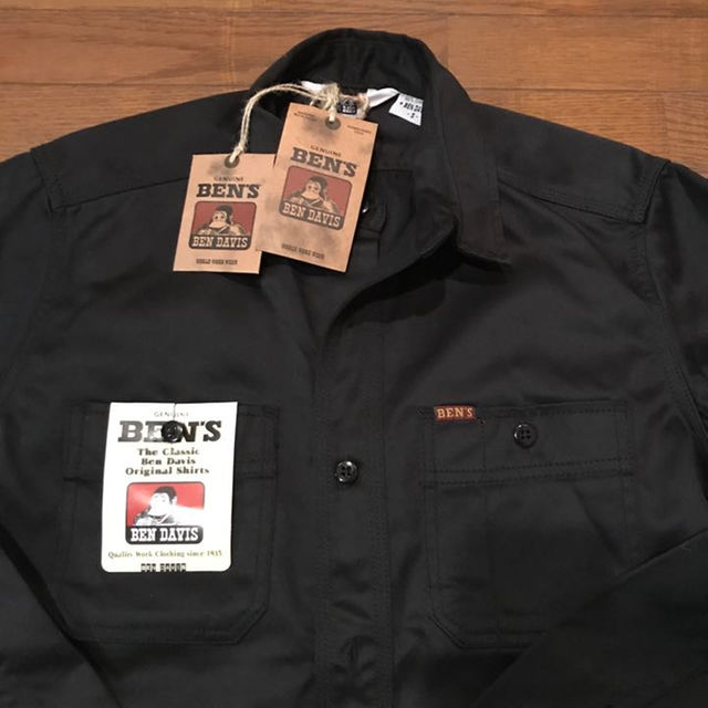 Dickies(ディッキーズ)のBEN DAVIS ワークシャツ 新品 黒 メンズのトップス(シャツ)の商品写真