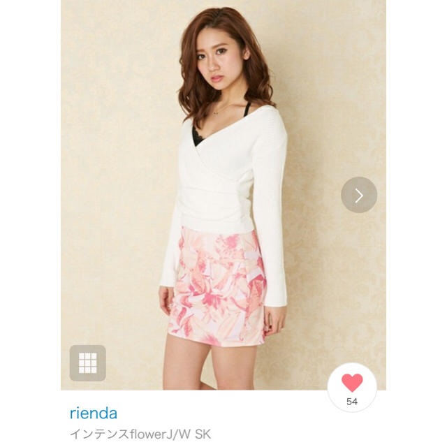 rienda(リエンダ)の新品未使用！ リエンダ フラワースカート レディースのスカート(ミニスカート)の商品写真