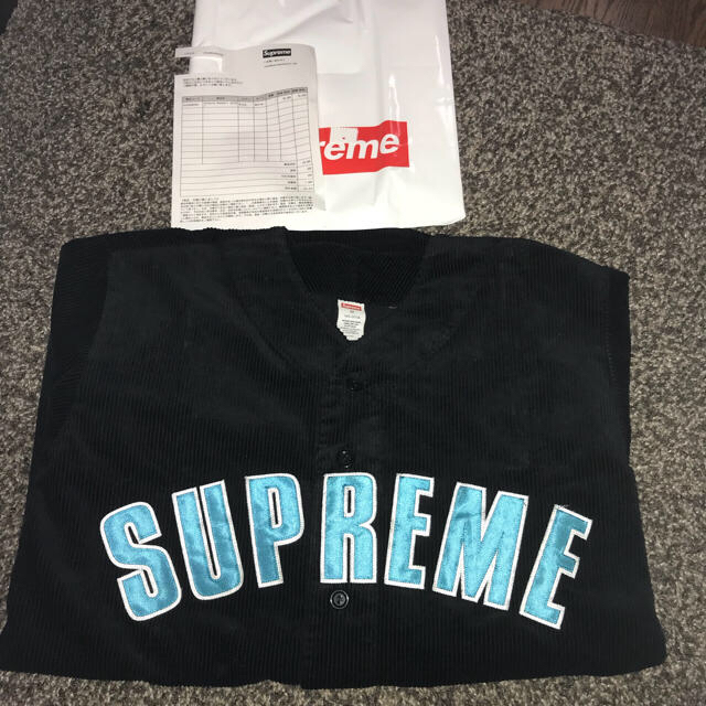 supreme  corduroy baseball jersey Mサイズ