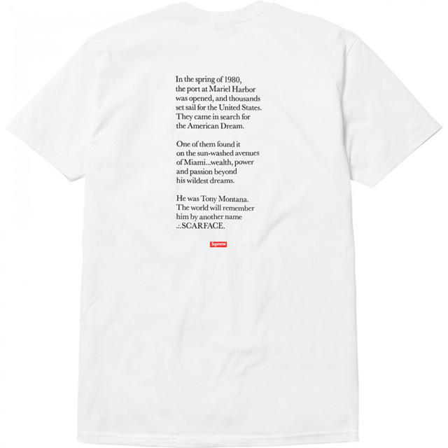 Supreme(シュプリーム)の【S】Supreme Scarface Split Tee メンズのトップス(Tシャツ/カットソー(半袖/袖なし))の商品写真