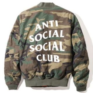 アンチ(ANTI)のassc ANTI SOCIAL CLUB CAMO MA-1(フライトジャケット)