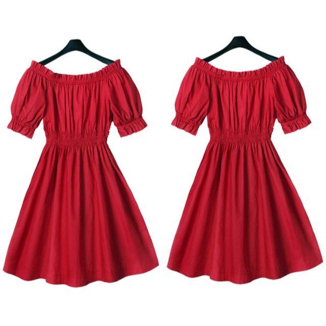 かわいい おしゃれ レディース ドレス ワンピース 赤の通販 By クローゼット整理のためお安く出品します ラクマ