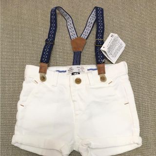 ザラキッズ(ZARA KIDS)の未着用✨ZARA baby 白パンツ 74(パンツ)