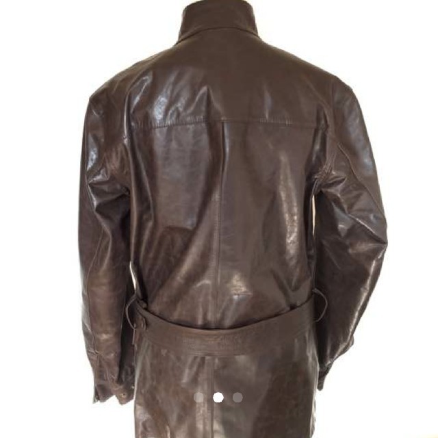 Paul Smith(ポールスミス)のPaul Smith 本革 ハーフコート  ベルト付き 春物 メンズのジャケット/アウター(トレンチコート)の商品写真