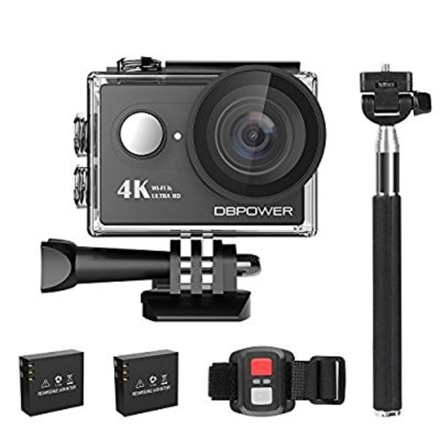 4K アクションカメラ 超高画質 170度広角レンズ 2インチ液晶画面