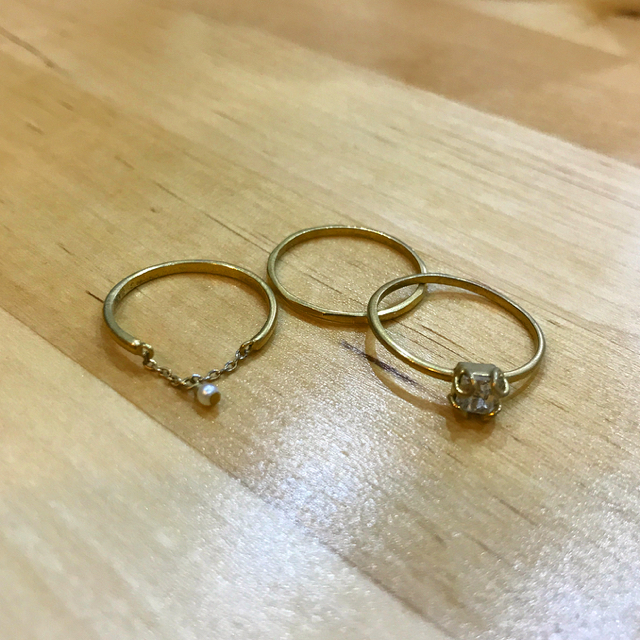 TODAYFUL(トゥデイフル)のライフズ トゥデイフル♡3連リング レディースのアクセサリー(リング(指輪))の商品写真