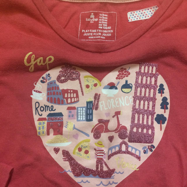 babyGAP(ベビーギャップ)の長袖ティーシャツ キッズ/ベビー/マタニティのキッズ服女の子用(90cm~)(Tシャツ/カットソー)の商品写真