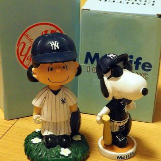 スヌーピー(SNOOPY)のSNOOPY × YANKEES ボブルヘット(キャラクターグッズ)