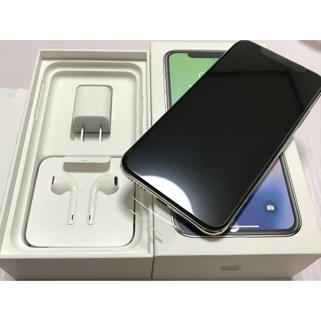 iPhoneX 256GB シルバー SIMフリー - スマートフォン本体