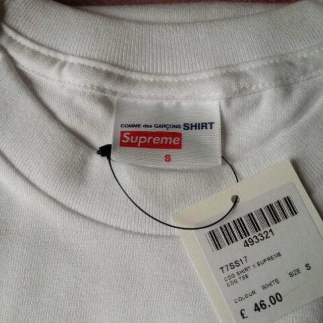 Supreme(シュプリーム)の希少S supreme コムデギャルソン コラボTシャツ  メンズのトップス(Tシャツ/カットソー(半袖/袖なし))の商品写真