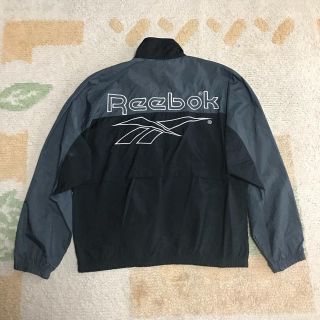 リーボック(Reebok)の90s Reebok BIGロゴナイロンジャケット M リーボックベクター(ナイロンジャケット)