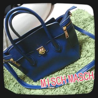 ミッシュマッシュ(MISCH MASCH)の激安♥️MISCH MASCH♥️2wayハンドショルダーバッグ　ネイビー(ショルダーバッグ)