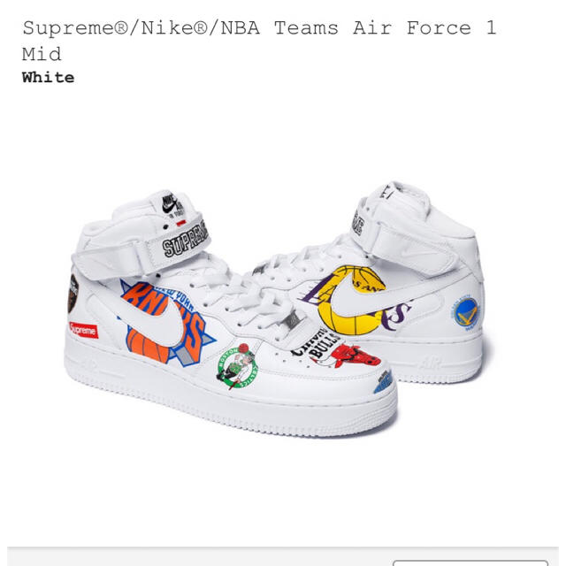 Supreme(シュプリーム)の SUPREME × NBA × NIKE AIR FORCE 1（US9.5） メンズの靴/シューズ(スニーカー)の商品写真