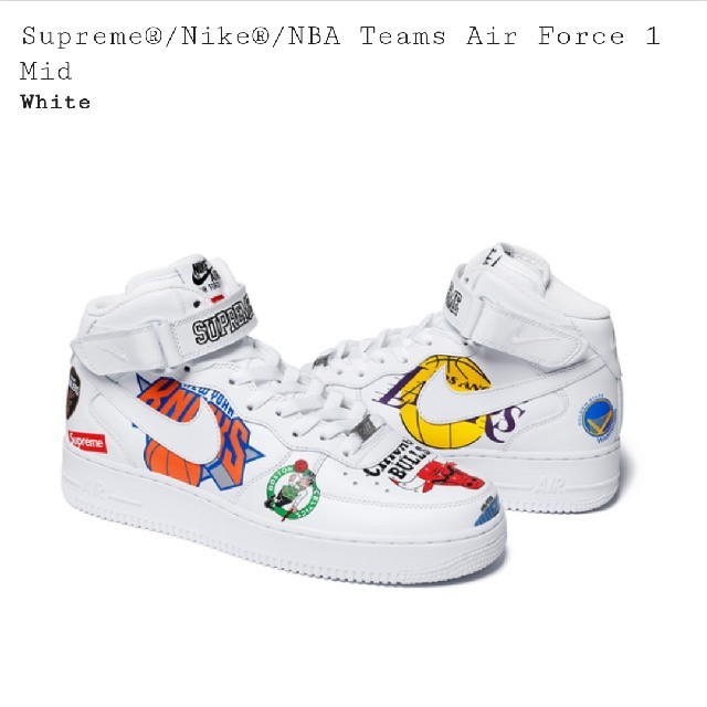 Supreme(シュプリーム)のSupreme NBA Teams Air Force 1 Mid メンズの靴/シューズ(スニーカー)の商品写真
