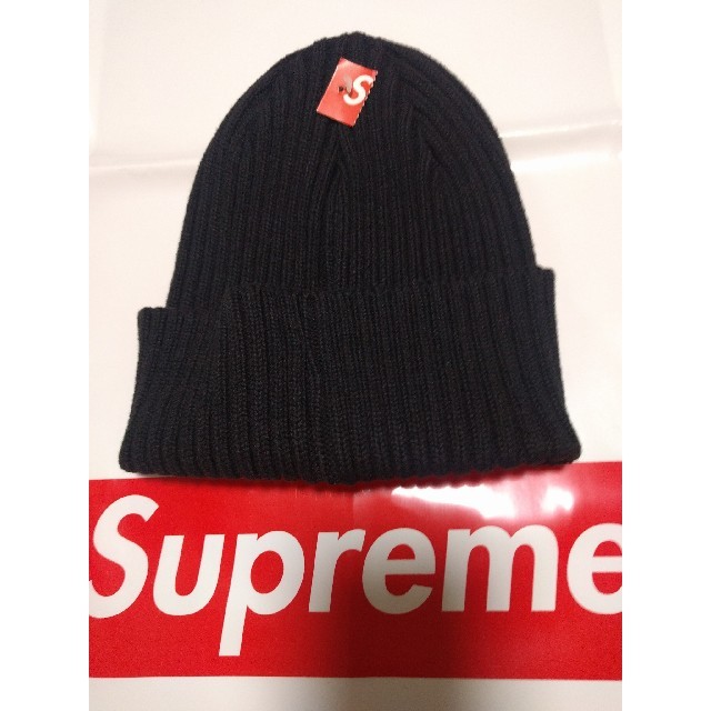 supreme overdyed ribbed beanie 18ss黒 新品