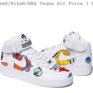 シュプリーム(Supreme)の新品supreme nike NBA AIR FORCE 1 Mid 28.5(スニーカー)