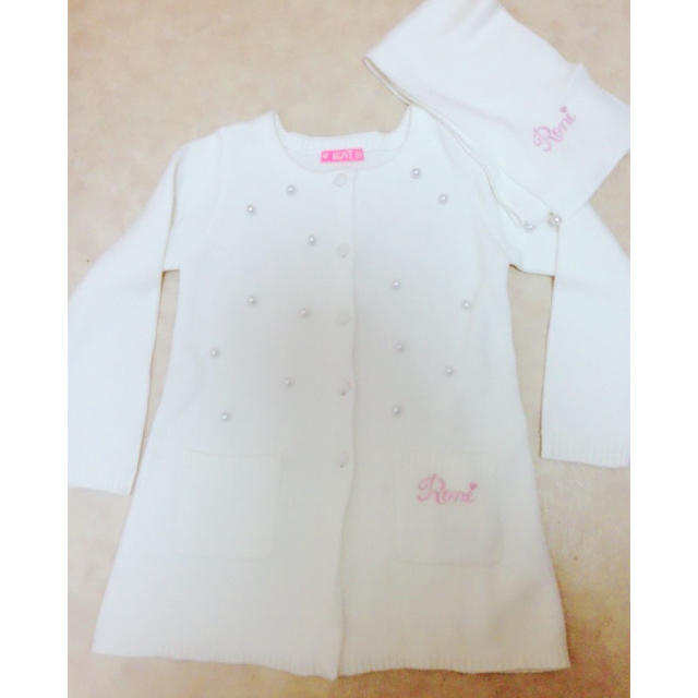 RONI(ロニィ)のRONI☆カーディガン&ストール付2点セット☆SM キッズ/ベビー/マタニティのキッズ服女の子用(90cm~)(カーディガン)の商品写真