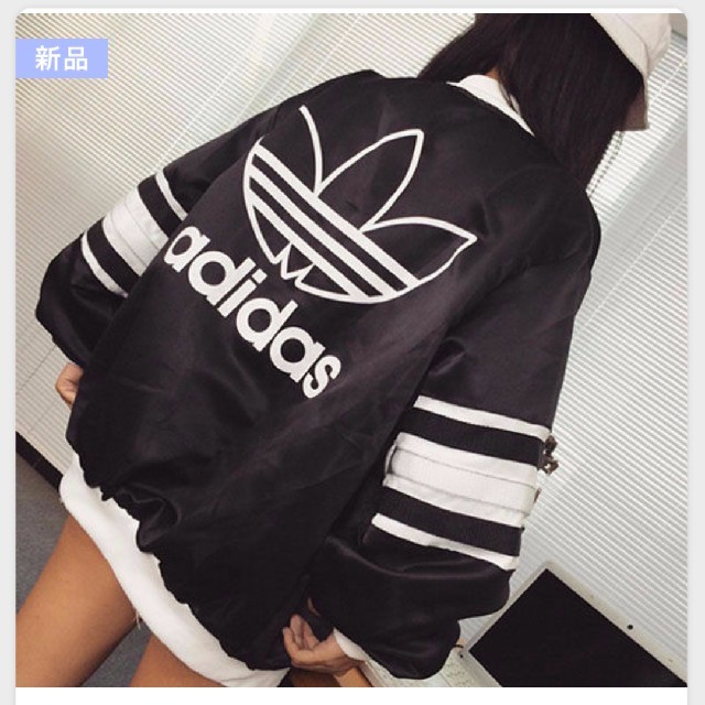 ♥adidasブルゾン♥ブラック　L