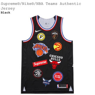 シュプリーム(Supreme)の【M】supreme NIKE NBA teams jersey 黒(タンクトップ)