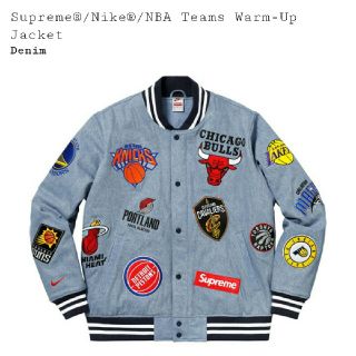 シュプリーム(Supreme)のＭサイズ supreme NIKE warm-up jacket(Gジャン/デニムジャケット)