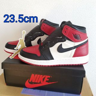 ナイキ(NIKE)のAIR JORDAN 1 RETRO HIGH OG BG BRED TOE(スニーカー)