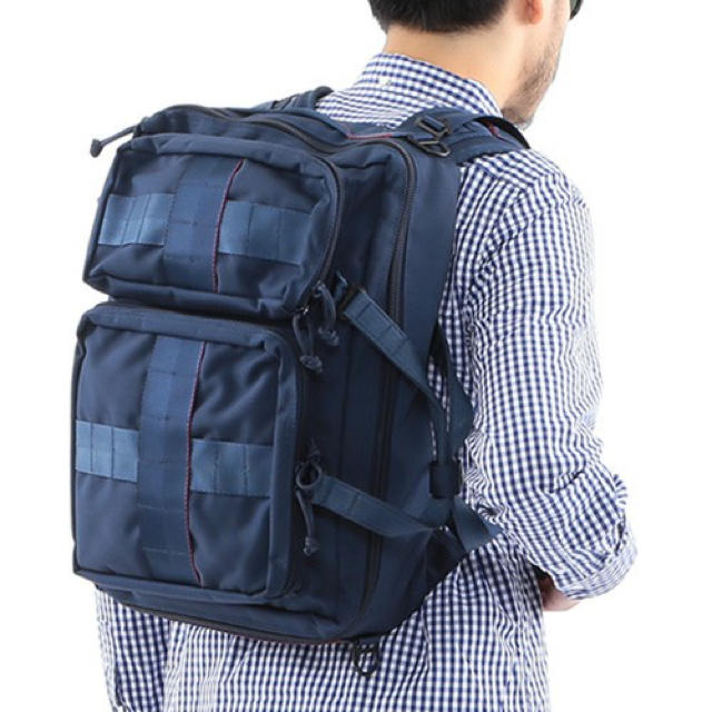 逸品】 BRIEFING×BEAMS PLUS / 別注 “3WAY BAG”NAVY ビジネスバッグ