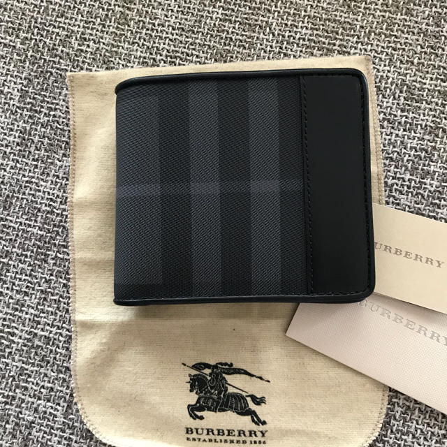 サイズ BURBERRY - BURBERRY バーバリー 新品 正規品 2つ折り メンズ