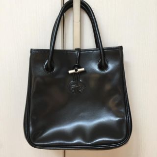 ロンシャン(LONGCHAMP)のロンシャン⭐️ロゾ⭐️ミニトート⭐️ブラック(トートバッグ)