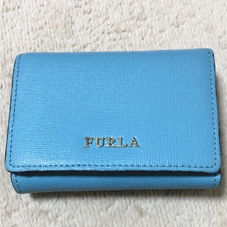 フルラ(Furla)のFURLA  三つ折り 財布 ターコイズブルー(財布)