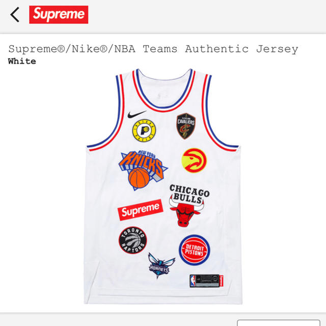 タンクトップM Supreme Nike NBA Teams AuthenticJersey