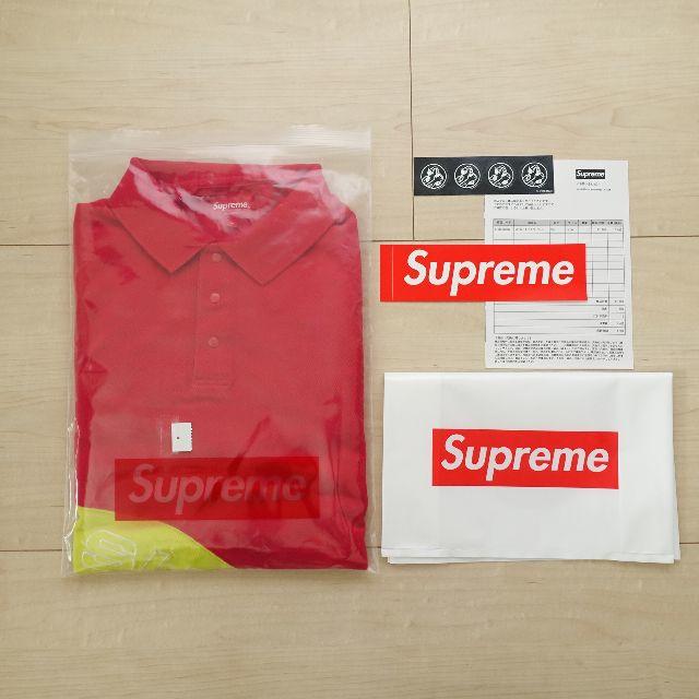 Supreme(シュプリーム)のSupreme 18SS Corner Arc L/S Polo Red L メンズのトップス(ポロシャツ)の商品写真